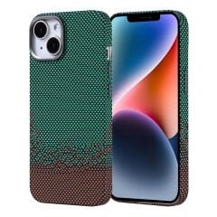 iPhone 13 Kılıf Kablosuz Şarj Özellikli Karbon Fiber Görünümlü Nekst Kapak