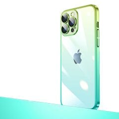 iPhone 14 Pro Kılıf Parlak Renk Geçişli Kamera Korumalı  Senkron Kapak