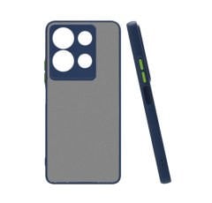 İnfinix Note 30 4G Kılıf Mat Kamera Korumalı Renkli Tuşlu Sert Silikon Hux Kapak