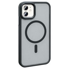 iPhone 12 Kılıf Magsafe Şarj Özellikli Mat Arka Yüzey Sio Kapak