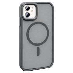 iPhone 12 Kılıf Magsafe Şarj Özellikli Mat Arka Yüzey Sio Kapak