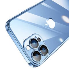 iPhone 13 Pro Max Kılıf Sert PC Renkli Çerçeveli  Riksos Kapak