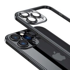 iPhone 13 Pro Max Kılıf Sert PC Renkli Çerçeveli  Riksos Kapak