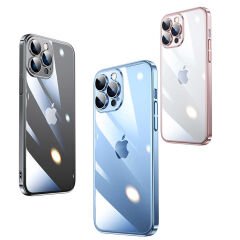 iPhone 13 Pro Max Kılıf Sert PC Renkli Çerçeveli  Riksos Kapak