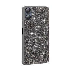 Samsung Galaxy A06 Kılıf Parlak Taşlı Tasarım Pırlanta Kapak