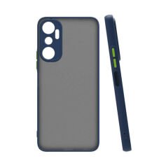 İnfinix Hot 20i Kılıf Mat Kamera Korumalı Renkli Tuşlu Sert Silikon Hux Kapak
