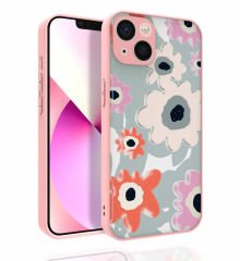 iPhone 13 Kılıf Desenli Kamera Korumalı Parlak Nora Kapak