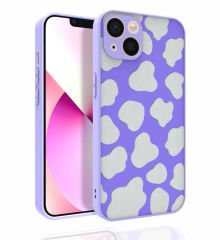 iPhone 13 Kılıf Desenli Kamera Korumalı Parlak Nora Kapak