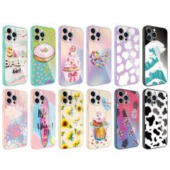 iPhone 12 Pro Kılıf Kamera Korumalı Desenli Sert Silikon Epoksi Kapak