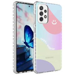 Samsung Galaxy A33 5G Airbag Kenarlı Renkli Desenli Silikon Elegans Kapak kılıf