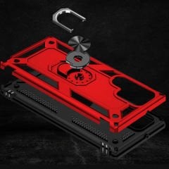 Samsung Galaxy S22 Ultra Kılıf Vega Tank Sert Yüzüklü Standlı Zırh Koruma Kapak