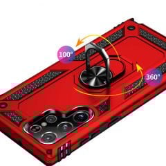 Samsung Galaxy S22 Ultra Kılıf Vega Tank Sert Yüzüklü Standlı Zırh Koruma Kapak