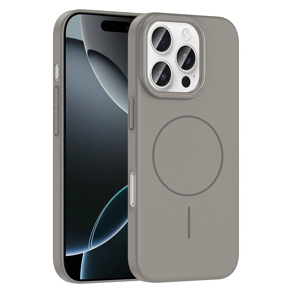 iPhone 16 Pro Max Kılıf Kablosuz Şarj Özellikli Ruby Silikon Kapak