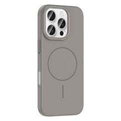 iPhone 16 Pro Max Kılıf Kablosuz Şarj Özellikli Ruby Silikon Kapak