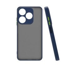 Tecno Spark 10C Kılıf Mat Kamera Korumalı Renkli Tuşlu Sert Silikon Hux Kapak