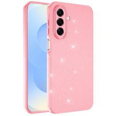 Samsung Galaxy A17 Kılıf Kamera Korumalı Simli Lüks Koton Kapak