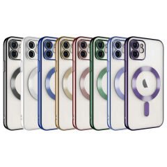 iPhone 12 Kılıf Kamera Korumalı Kablosuz Wireless Şarj Özellikli Demre Kapak
