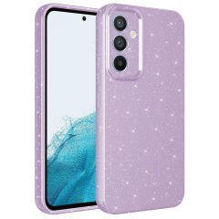 Samsung Galaxy S24 FE Kılıf Kamera Korumalı Simli Lüks Koton Kapak