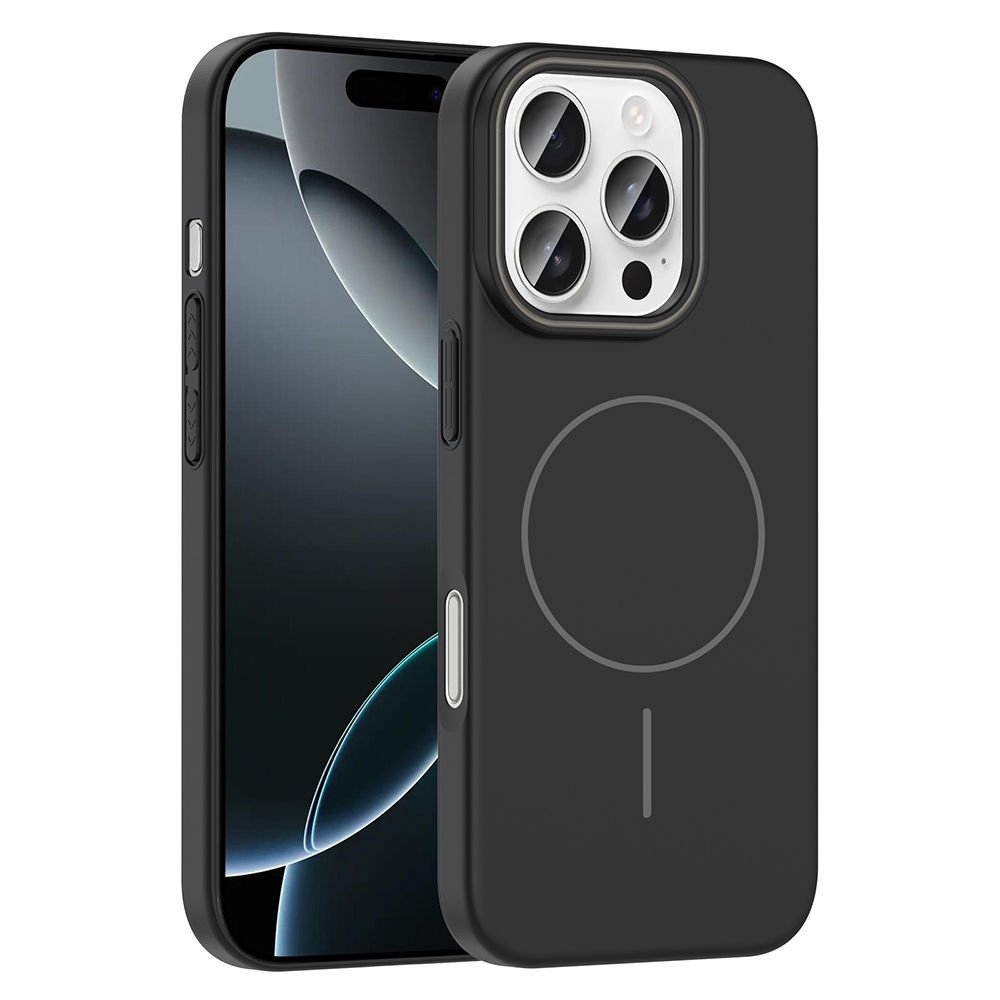 iPhone 16 Pro Kılıf Kablosuz Şarj Özellikli Ruby Silikon Kapak