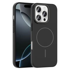 iPhone 16 Pro Kılıf Kablosuz Şarj Özellikli Ruby Silikon Kapak