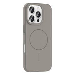 iPhone 16 Pro Kılıf Kablosuz Şarj Özellikli Ruby Silikon Kapak