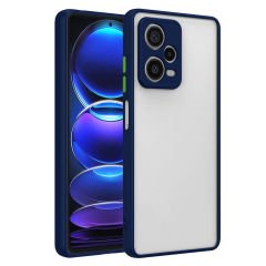 Xiaomi Redmi Note 12 Pro Plus 5G Kılıf Mat Kamera Korumalı Renkli Tuşlu Sert Silikon Hux Kapak