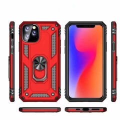 iPhone 11 Pro Max Kılıf Vega Tank Sert Yüzüklü Standlı Zırh Koruma Kapak
