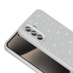 Samsung Galaxy A56 Kılıf Kamera Korumalı Simli Lüks Koton Kapak