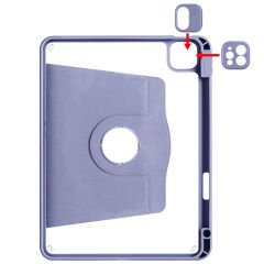 iPad Pro 11 2020 (2.Nesil) Kılıf Termik Kalem Bölmeli Dönebilen Standlı Kılıf