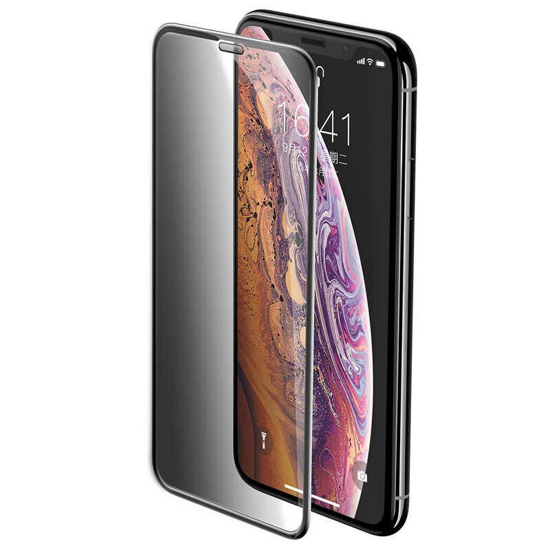 iPhone 14 Pro Zore Anti-Dust Privacy Temperli Ekran Koruyucu