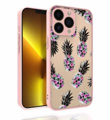 iPhone 13 Pro Max Kılıf Desenli Kamera Korumalı Parlak  Nora Kapak