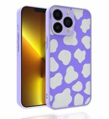 iPhone 13 Pro Max Kılıf Desenli Kamera Korumalı Parlak  Nora Kapak