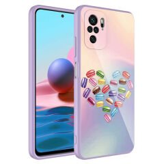 Xiaomi Poco M5S Kılıf Kamera Korumalı Desenli Sert Silikon Epoksi Kapak