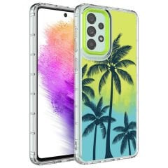 Samsung Galaxy A33 5G Kamera Korumalı Renkli Desenli Sert Silikon Korn Kapak kılıf