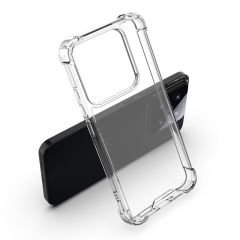 Xiaomi 14T Kılıf Nitro Anti Shock Darbe Emici Köşe Korumalı Şeffaf Silikon Kapak
