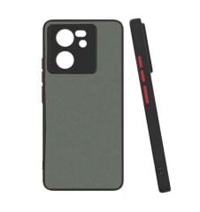 Xiaomi Mi 13T Kılıf Mat Kamera Korumalı Renkli Tuşlu Sert Silikon Hux Kapak