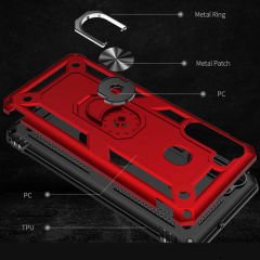 Samsung Galaxy A21 Kılıf Vega Tank Sert Yüzüklü Standlı Zırh Koruma Kapak