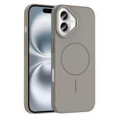 iPhone 16 Kılıf Kablosuz Şarj Özellikli Ruby Silikon Kapak