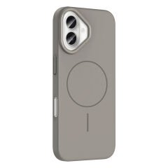 iPhone 16 Kılıf Kablosuz Şarj Özellikli Ruby Silikon Kapak