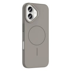 iPhone 16 Kılıf Kablosuz Şarj Özellikli Ruby Silikon Kapak