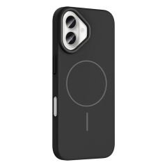 iPhone 16 Kılıf Kablosuz Şarj Özellikli Ruby Silikon Kapak