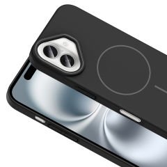 iPhone 16 Kılıf Kablosuz Şarj Özellikli Ruby Silikon Kapak