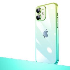 iPhone 12 Kılıf Parlak Renk Geçişli Kamera Korumalı Senkron Kapak