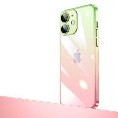 iPhone 12 Kılıf Parlak Renk Geçişli Kamera Korumalı Senkron Kapak