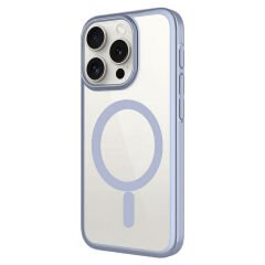 iPhone 15 Pro Kılıf Wireless Şarj Özellikli Sert PC Mat Riksos Magsafe Kapak Kılıf