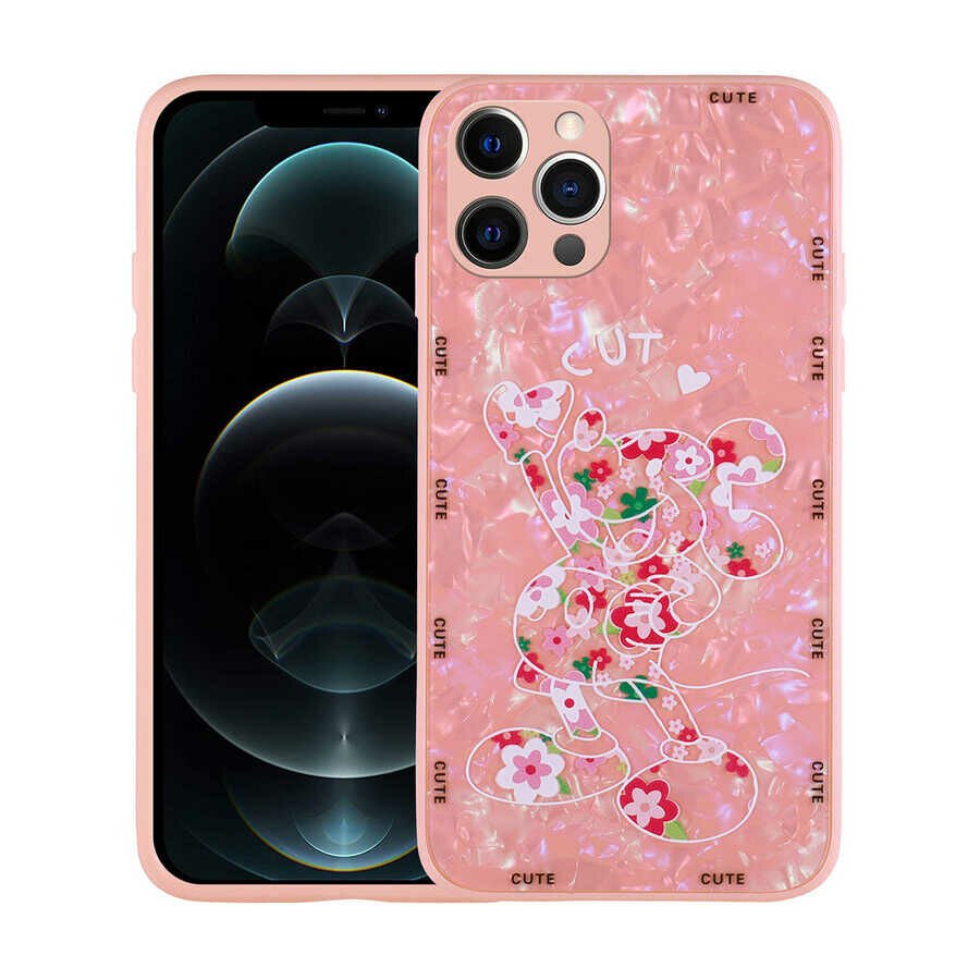 iPhone 12 Pro Kılıf Desenli Sert Silikon Mumila Kapak