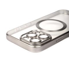 iPhone 15 Pro Kılıf Mat Tasarımlı Magsafe Wireless Şarj Özellikli Mat Setro Kapak Kılıf