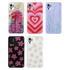 Xiaomi Poco M5S Kılıf Simli Desenli Kamera Korumalı Parlak Popy Kapak