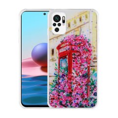 Xiaomi Poco M5S Kılıf Simli Desenli Kamera Korumalı Parlak Popy Kapak