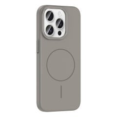 iPhone 15 Pro Max Kılıf Kablosuz Şarj Özellikli Ruby Silikon Kapak